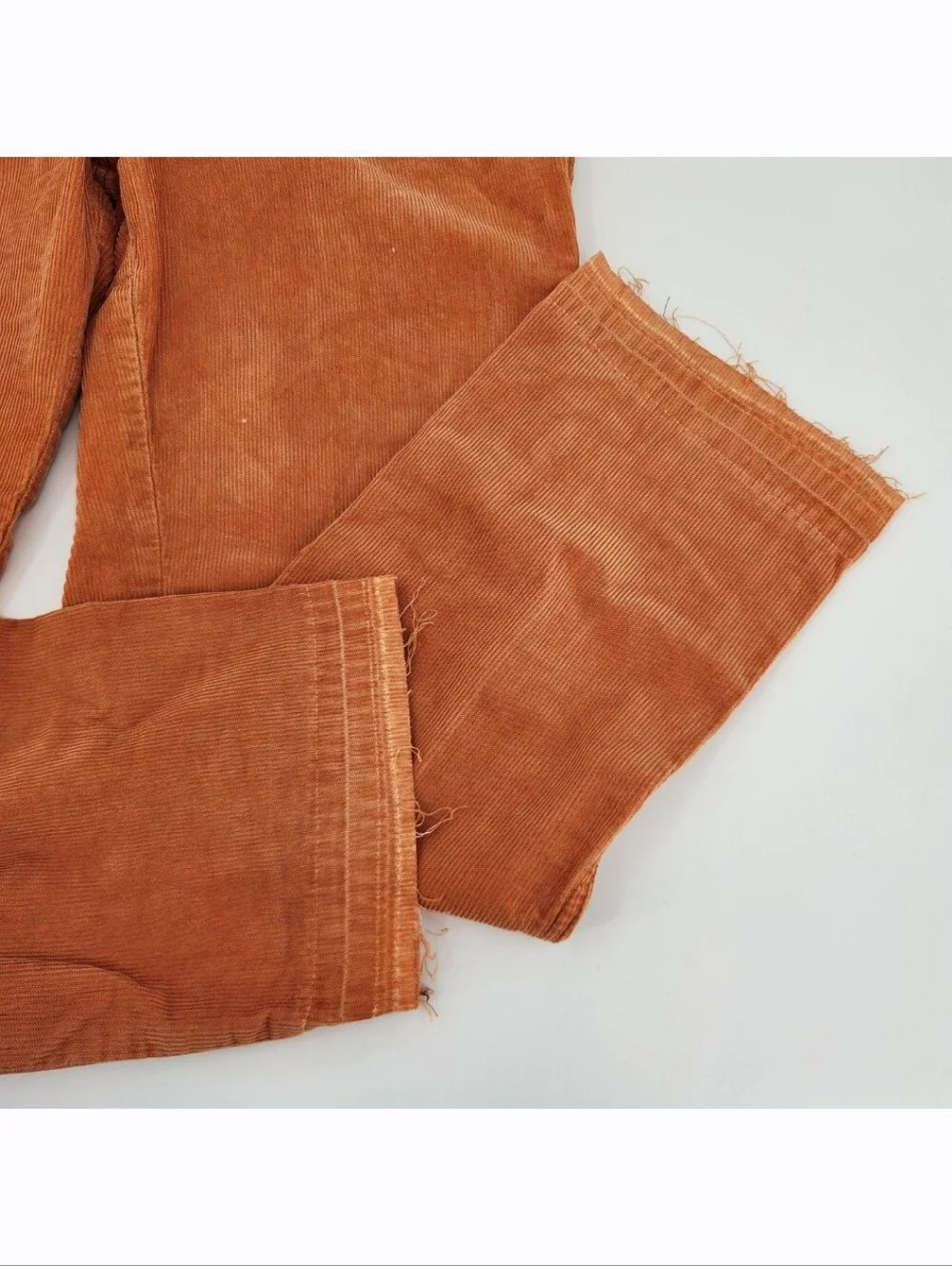 Free People We The Free Aces Straight Leg Corduroy Pants Womens Size 30 Orange